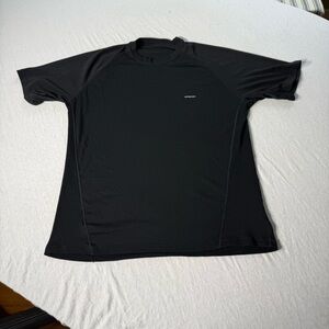 Men’s large Patagonia athletic mesh black shirt‎